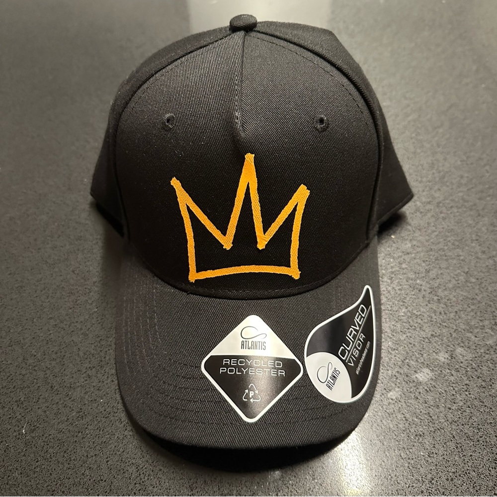 Basquiat gold crown baseball cap hat - Brand new